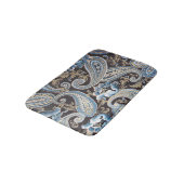 Blue Brown Paisley Badmat (Gekanteld)