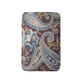Blue Brown  Paisley New Badmat (Voorkant Verticaal)