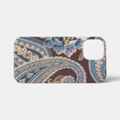 Blue Brown  Paisley New iPhone Hoesje (Achterkant horizontaal)
