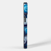 Blue Bubble Abstract | iPhone 14 Hoesje-Mate Case-Mate iPhone Case (Achterkant / Rechts)