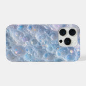 Blue Bubble Texture iPhone 15 Pro Case – Aesthetic (Verso Horizontal)
