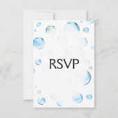 Blue Bubbles Baby shower RSVP (Achterkant)