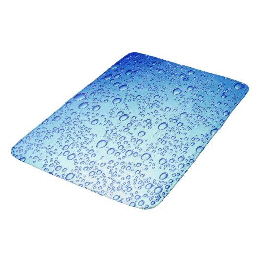 Blue Bubbles Design voor Large-Bath-Mat Badmat (Gekanteld)