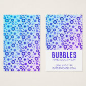 BLUE BUBBLES die Ketting juwelen weergeven Kaart (Voorkant /achterkant)
