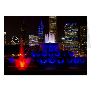 Blue Buckingham Fountain