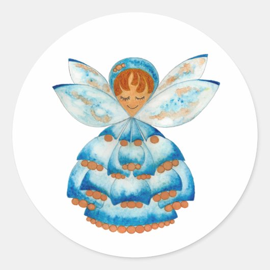 Blue Bud Pixie Sticker (Voorkant)
