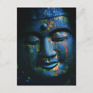 Blue Buddha Om Peace Briefkaart