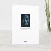 Blue Buddha Om Peace Kaart (Achterkant)