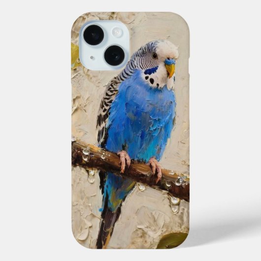 Blue Budgie Case-Mate iPhone Case (Achterkant)