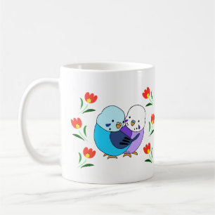Blue Budgie Paraket Cute pet-liefdescadeau Koffiemok