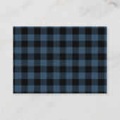 Blue Buffalo Plaid Bear Diaper Raffle Informatiekaartje (Achterkant)