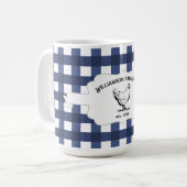 Blue Buffalo Plaid Farm Poulet de café Mug (Devant gauche)