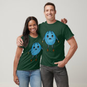 Blue Bug Buddy Cute Cartoon Ladybug Character vint T-shirt (Unisex)
