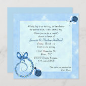 Blue Bugs Couple's Baby shower Invitation Kaart (Voorkant / Achterkant)