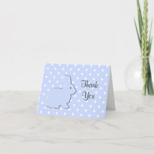 Blue Bunny Baby Dank je wel Kaart