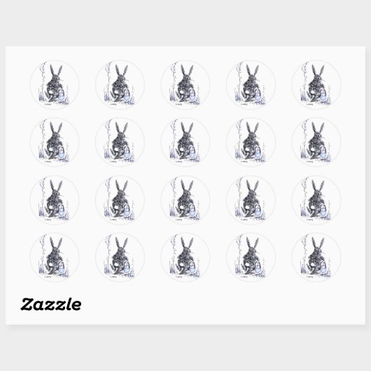 Blue Bunny Book sticker (Vel)