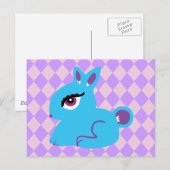 Blue Bunny Briefkaart (Voorkant / Achterkant)