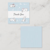 Blue Bunny Merci Cartes de notes (Devant / Derrière)