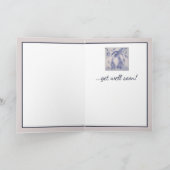 Blue Bunny Rabbit Obtenez une carte de bien (Intérieur)