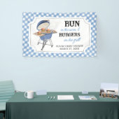 Blue Burger BBQ Baby shower Spandoek (Beurs)