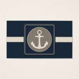 Blue Burlap Ancre Nautical Mariage