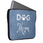 Blue Burlap Dog-laptophoes Laptop Sleeve (Voorkant Rechts)