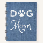 Blue Burlap Dog mama Notitieboek (Voorkant)