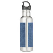 Blue Burlap Dog mama Water Fles (Achterkant)