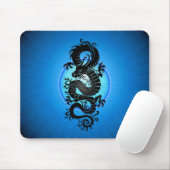 Blue Burst Chinese Dragon Muismat (Met muis)