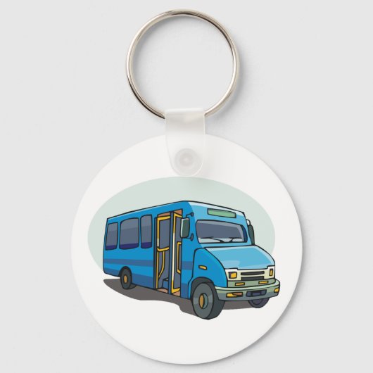 Blue Bus Sleutelhanger (Voorkant)