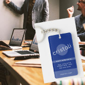 Blue Business sleutelhangers minimalistisch clean