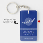 Blue Business sleutelhangers minimalistisch clean