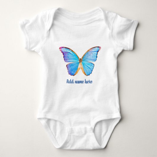 BLUE-BUTTERFLES personaliseren - Romper (Voorkant)