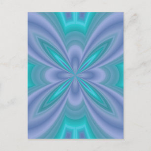 Blue Butterflies Abstract Briefkaart