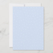 Blue Butterflies Baby shower Kaart (Achterkant)