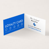Blue Butterflies, Beauticion, Loyalty Card Visitekaartjes (Binnen)