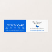 Blue Butterflies, Beauticion, Loyalty Card Visitekaartjes (Binnenkant ongevouwen)