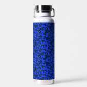 Blue Butterflies Pattern C01.b Dblue BG Waterfles (Achterkant)