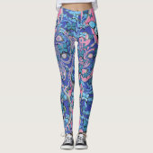 Blue Butterflies Psychedelic Dream Leggings (Voorkant)