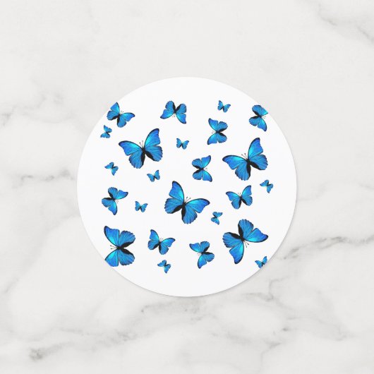 Blue butterflips confetti (Kleine voorkant)