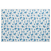 Blue butterflips stof (Fat Quarter)