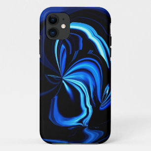 Blue Butterfly Abstract iPhone 11 Hoesje