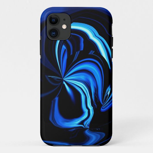 Blue Butterfly Abstract Case-Mate iPhone Case (Achterkant)