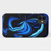 Blue Butterfly Abstract Case-Mate iPhone Case (Achterkant (horizontaal))