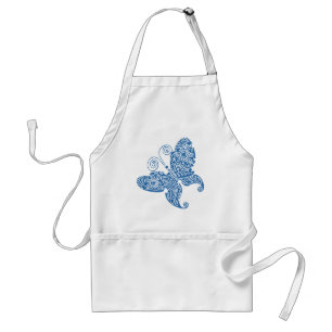 Blue Butterfly Apron Standaard Schort