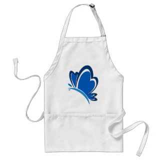 Blue Butterfly Apron Standaard Schort