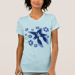 Blue Butterfly Blossom T-shirt
