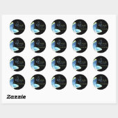 Blue Butterfly Business Label (Vel)