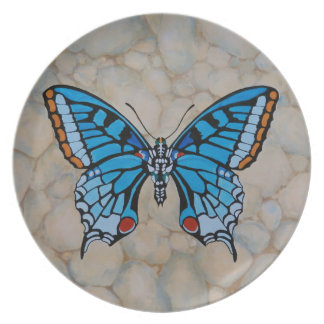 Blue Butterfly-cadeautjes Melamine Bord
