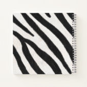 Blue Butterfly en Zebra Fur Blue Monogram op maat Notitieboek (Achterkant)